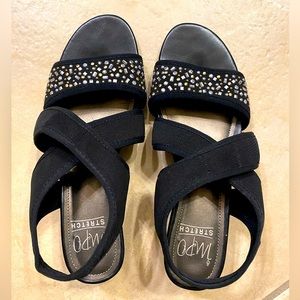 Impo Women’s Stretch Elastic Sandal with Memory Foam - Size 7M